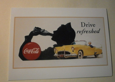 Coca-Cola maistuu avoautossakin, mainospk 1990, UP, ei p.
