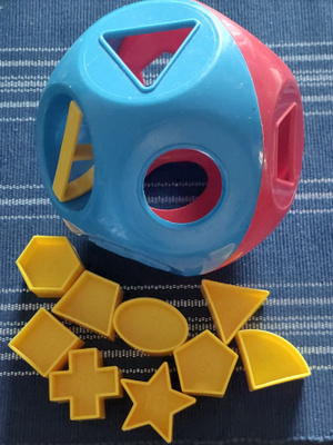 Tupperware palapallo sininen punainen