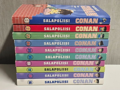 10kpl Salapoliisi Conan kirjoja (suomi)