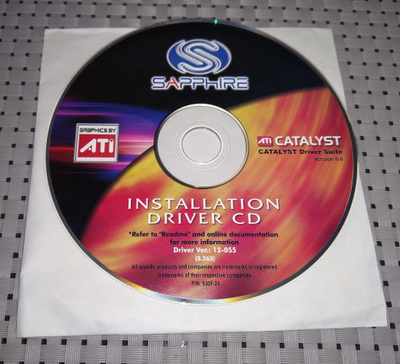 ATI SAPPHIRE INSTALLATION DRIVER CD