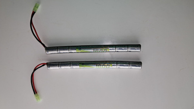 Airsoft akkuja 1600mah 9.6v