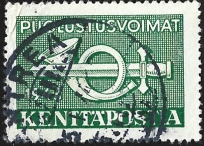 1943 KP 2 Suuri  Vihreä  leimattu  LaPe KP 2 ANTREA -5.I.44