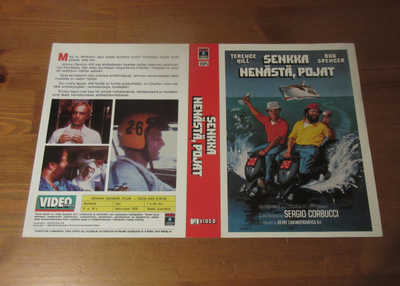 Senkka nenästä, pojat (R-Video) -kansipaperi VHS FIx