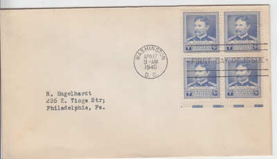 USA FDC 1940 famous scientics