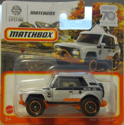 MBX Field Car 4x4 Short Wagon 3 door Silver Matchbox 1:64
