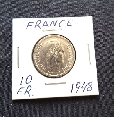 Ranska 10Franc 1948 Unc!