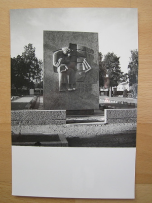 VANHA Valokuva Rauma Sankaripatsas 1940-l