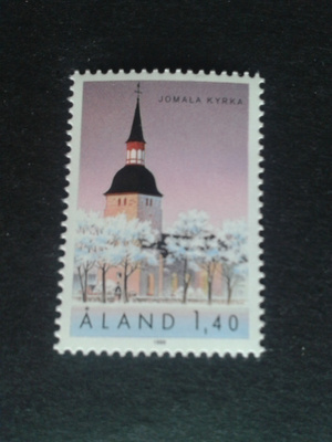 Åland 1988 jomalan kirkko**