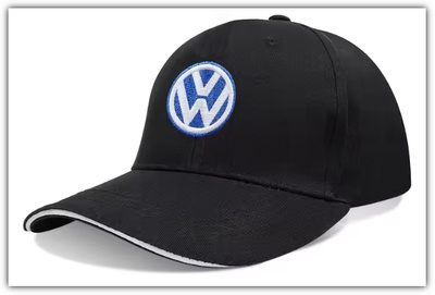 Uusi ja käyttämätön musta Volkswagen lippalakki #31286