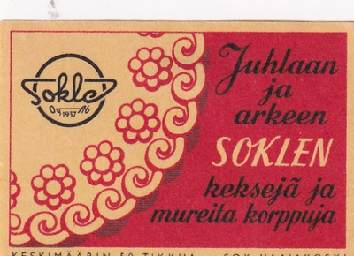 Sokle Oy Juhlaan ja arkeen Soklen keksejä  5/13