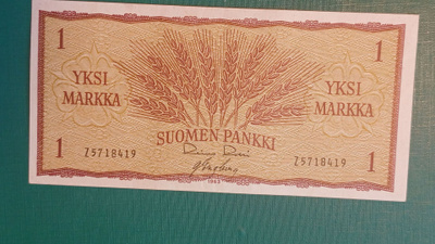 SUOMI 1mk.1963 1 kpl HUOMAA Z kirjain . katso ..