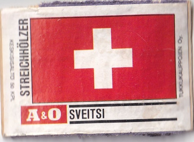 A & O, Sveitsi, Streichhölzer  b632