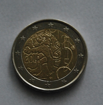 Suomi 2€ "Suomalainen raha 150v" 2010