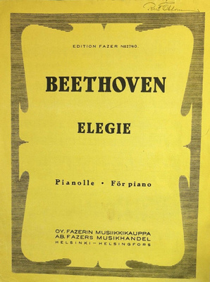 Ludwig van Beethoven: Elegie