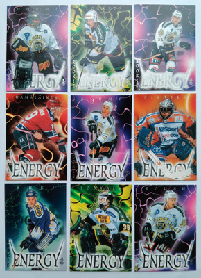 1996-97 Sisu Redline Rookie Energy täysi erikoiskortti sarja