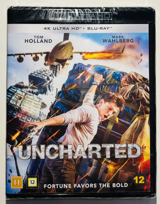 Uncharted - 4K Ultra HD + Blu-ray ( uusi, kelmussa )