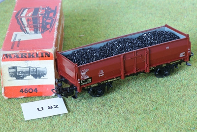 #U82 Märklin 4604 avolavavaunu + kuorma
