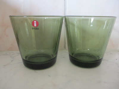 IITTALA KARTIO 2 KPL LASIT korkeus 8cm