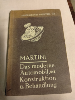 martini das moderne automobil v 1920