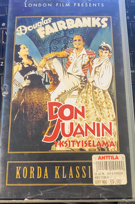 Don Juanin yksityiselämä (1934) - Douglas Fairbanks VHS