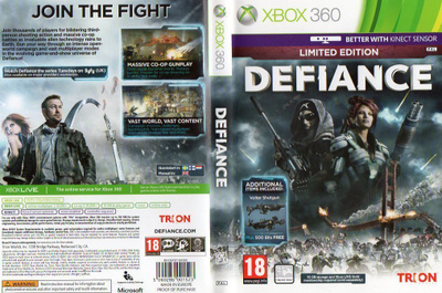 Defiance	(30 145)	k		XBOX360					online only;10gb storage+li