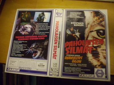 Vhs kansipaperi Fix - PAHOLAISEN SILMÄT (Stephen King)