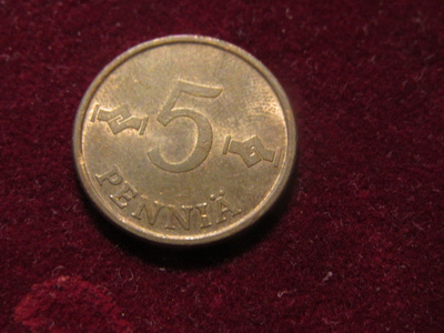 5 penniä 1971