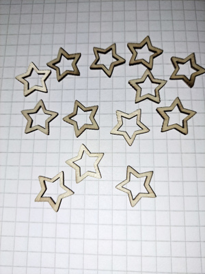 Tähti koriste puuta 20 mm
