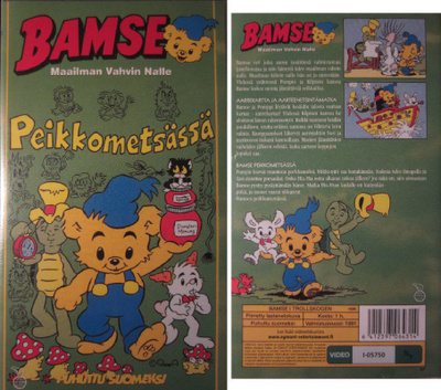 BAMSE - Maailman vahvin nalle PEIKKOMETSÄSSÄ - VHS videokas.