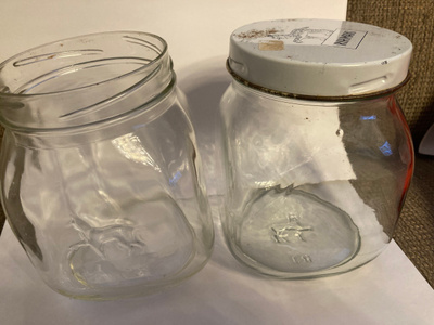 Riihimäen 1L lasipurkki 2 kpl