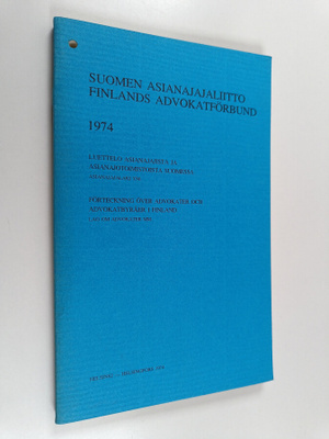 Suomen asianajajaliitto : Suomen asianajajaliitto 1974
