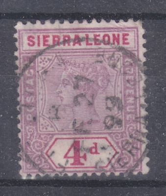 Sierra Leone 1896 Mi 30  vanhaa