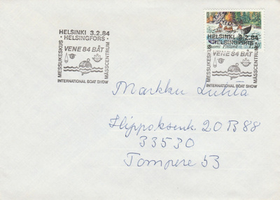 ERIKOISLEIMA , Helsinki 3.2.1984, Vene-84 Näyttely
