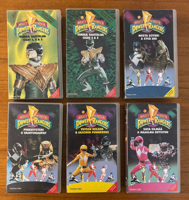 Power Rangers VHS 6kpl