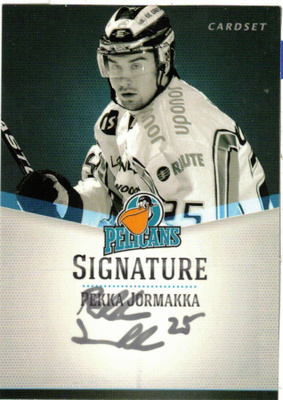 2012-13 Cardset PEKKA JORMAKKA Pelicans Signature nimmarI