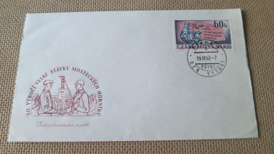 Tsekkoslovakia FDC 1962: Kaivosmiesten lakko