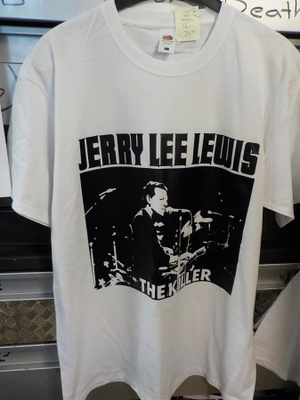 JERRY LEE LEWIS T-PAITA 90-LUVUTA KOKO L - KÄYTTÄMÄTÖN (W)
