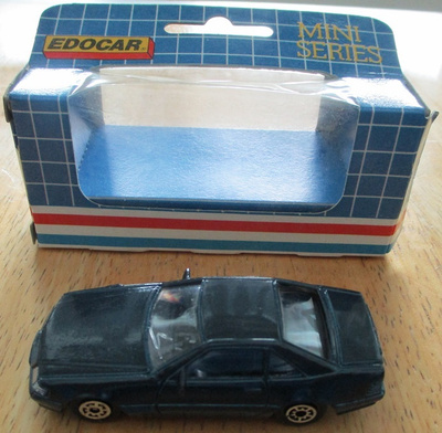 Mercedes-Benz 500 SL Coupe Dark Blue 1986 Edocar Mini S 1:64