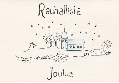 Postikortti, JOULUKORTTI, Mouhijärvi, Kirkko