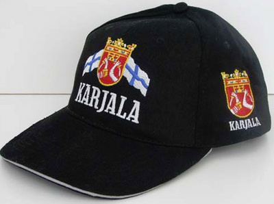 KARJALA Lippis Musta, ORIGINAL  Tarrasäätö  UUSI!