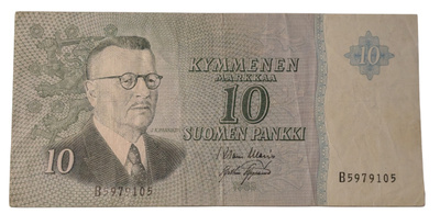 10 Markkaa 1963 ilman Litt B5979105