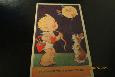 ARNOLD TILGMANN VANHA 1957 KULKENUT KORTTI
