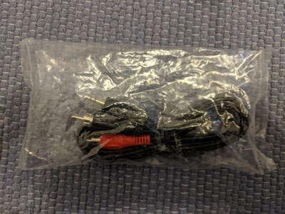 Stereo audio kaapeli ca. 1.2m (2x cinch - 3.5 mm jack uros)