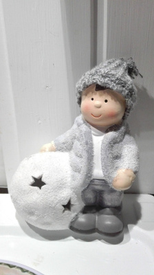 LUMIPALLO JA POIKA LEDVALOLLA