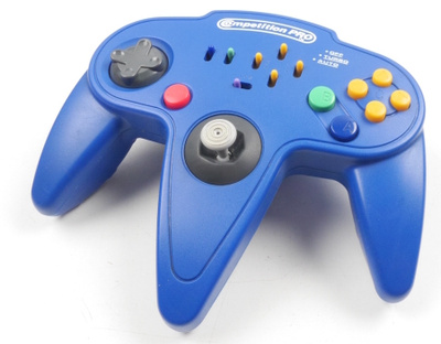 Blue Competition Pro Controller For Nintendo 64