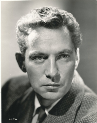 Filmitähti PETER FINCH - vanha isokokoinen valokuva