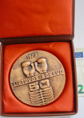 Mitali Liettua Nyrkkeilyliitto 50 v 1973 Lithuania Boxing