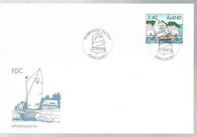 ÅLAND EPK FDC 6/1995: Optimistijollat MM