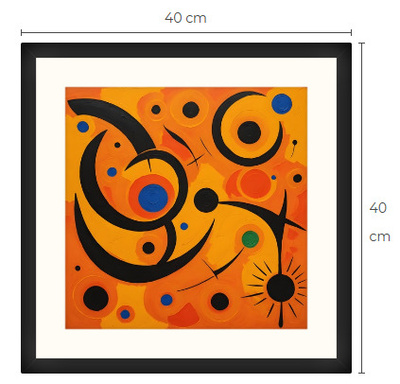 Uusi uniikki abstrakti art print taulu 40 cm x 40 cm