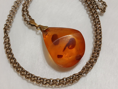 Vintage meripihka riipus Baltic Amber itämeren Meripihka